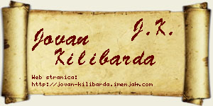 Jovan Kilibarda vizit kartica